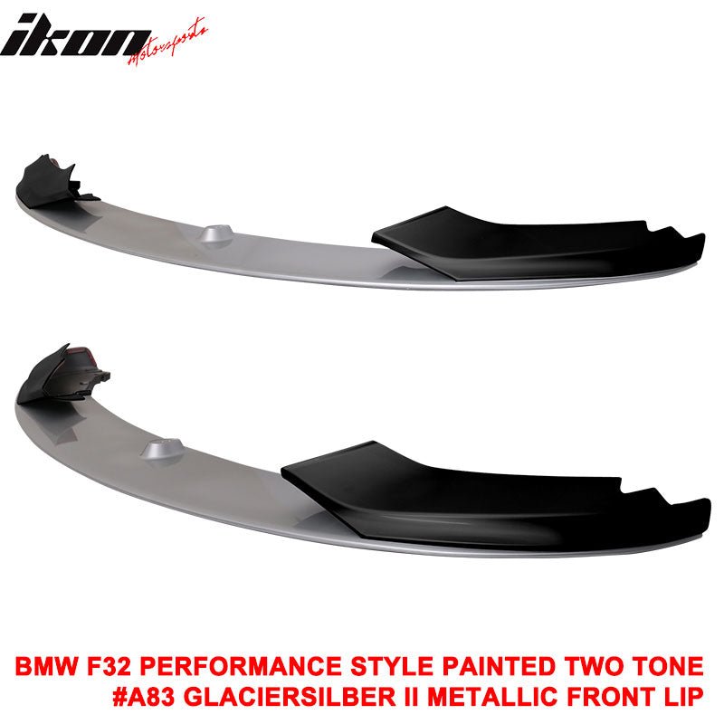 14-20 F32 F33 F36 4 Series Performance Style Front Bumper Lip Painted 2 Tone