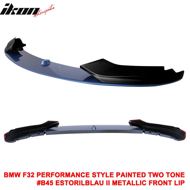 14-20 F32 F33 F36 4 Series Performance Style Front Bumper Lip Painted 2 Tone