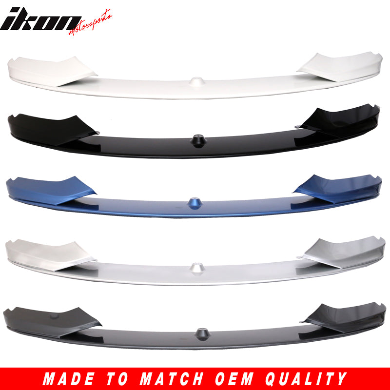 IKON MOTORSPORTS, Compatible With 2014-2020 BMW F32 F33 F36 4 Series Performance Front Bumper Lip Painted Factory Color