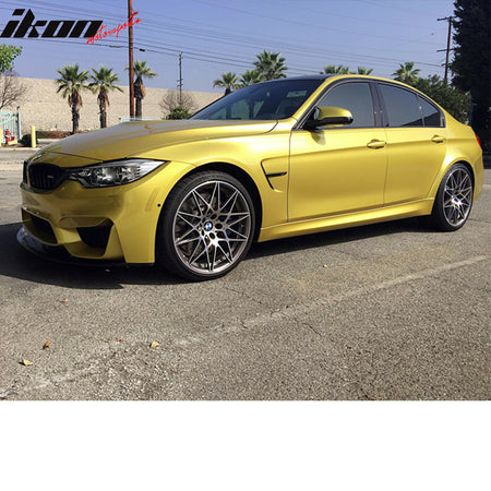 Fits 15-20 BMW F80 M3/F82 M4 Front Bumper Lip GT Style Chin Spoiler PU Splitter