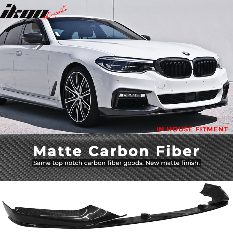 Fits 17-20 BMW G30 M-Tech M Sport MP Style Front Bumper Lip Splitter 3PCS CF