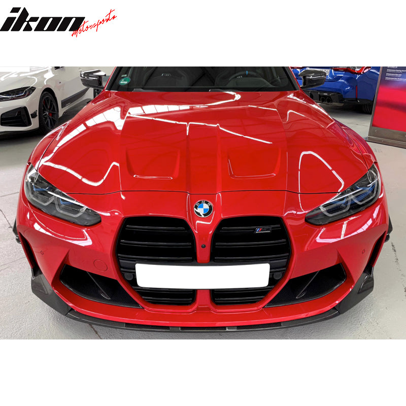 Fits 21-25 BMW G80 M3 G82 G83 M4 MP Style 3PCS Front Bumper Lip Carbon Fiber CF