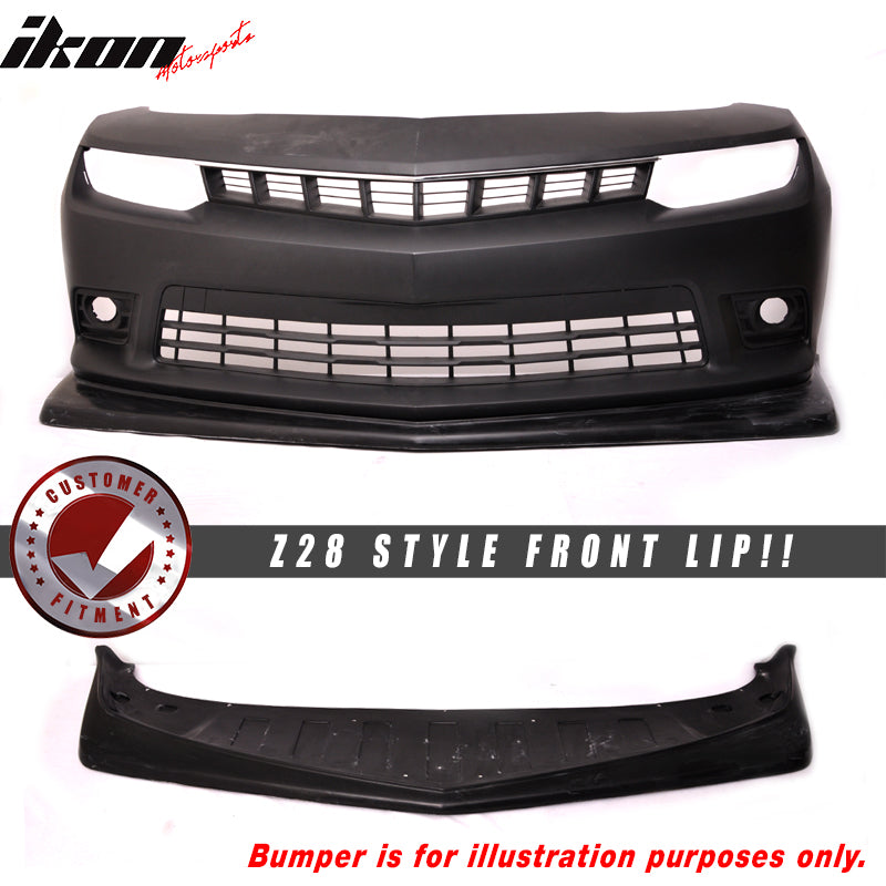 2014-2015 Chevrolet Camaro SS Z28 Style FRP Front Bumper Lip Spoiler