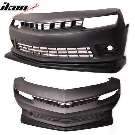 Fits 14-15 Chevrolet Camaro SS Z28 Style Front Bumper Lip - FRP