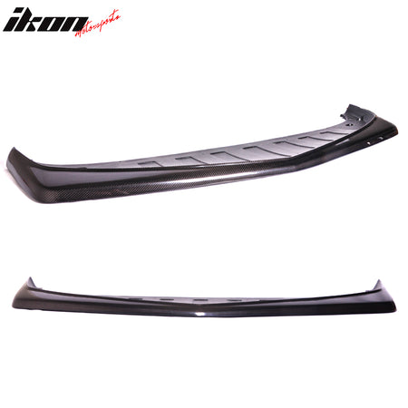 IKON MOTORSPORTS, Front Bumper Lip Compatible With 2014-2015 Chevrolet Camaro SS , Matte Carbon Fiber Z28 Style Front Lip Spoiler Wing Chin Splitter