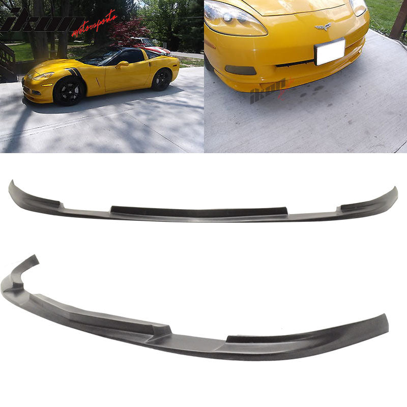 2005-2013 Chevy Corvette C6 Base ZR1 Style PU Front Bumper Lip Spoiler