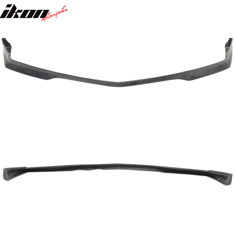 Front Bumper Lip Compatible With 2006-2010 Dodge Charger, EVO Style Unpainted PU Lip Spoiler Air Dam Chin Protector by IKON MOTORSPORTS, 2006 2007 2008 2009