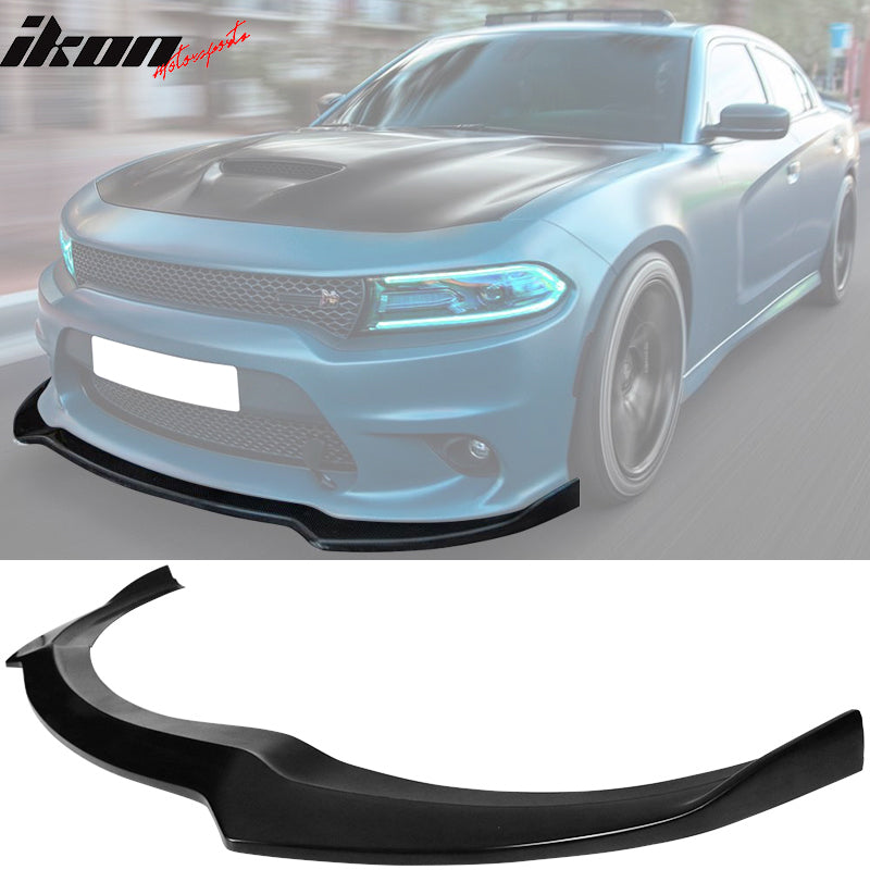 2015-2023 Dodge Charger SRT IKON Style Front Lip Splitter Spoiler PU