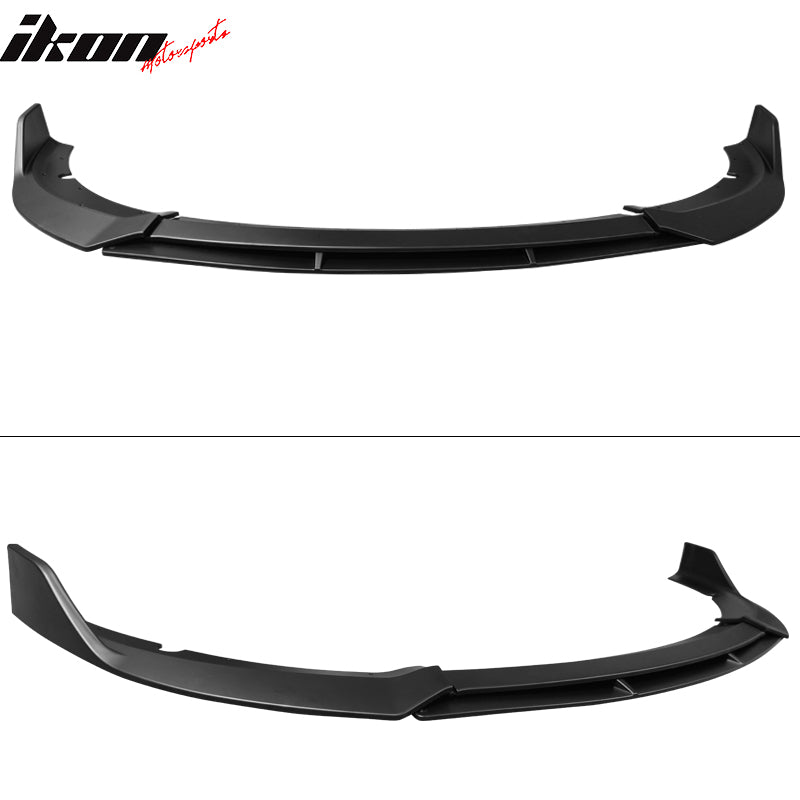 Fits 15-23 Dodge Charger SRT Front Bumper Lip Spoiler 4PC V2 Style Matte Black