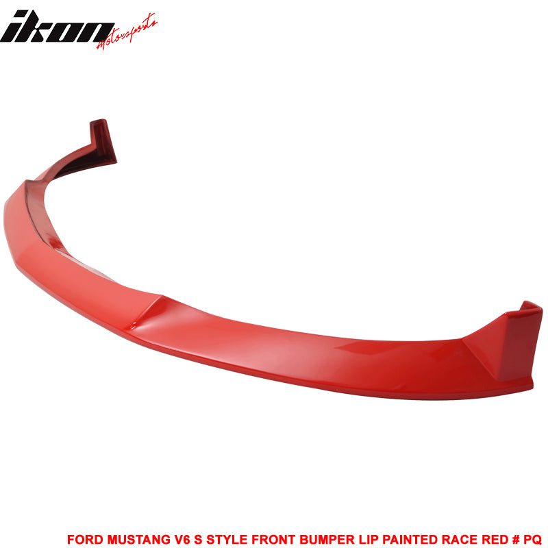 Fits 10-12 Ford Mustang V6 S Style Front Bumper Lip