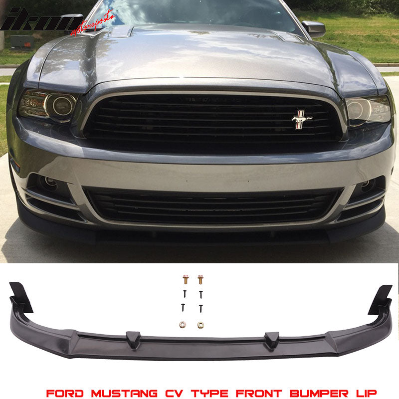 2013-2014 Ford Mustang V6 V8 CV Style Front Bumper Lip Spoiler PU