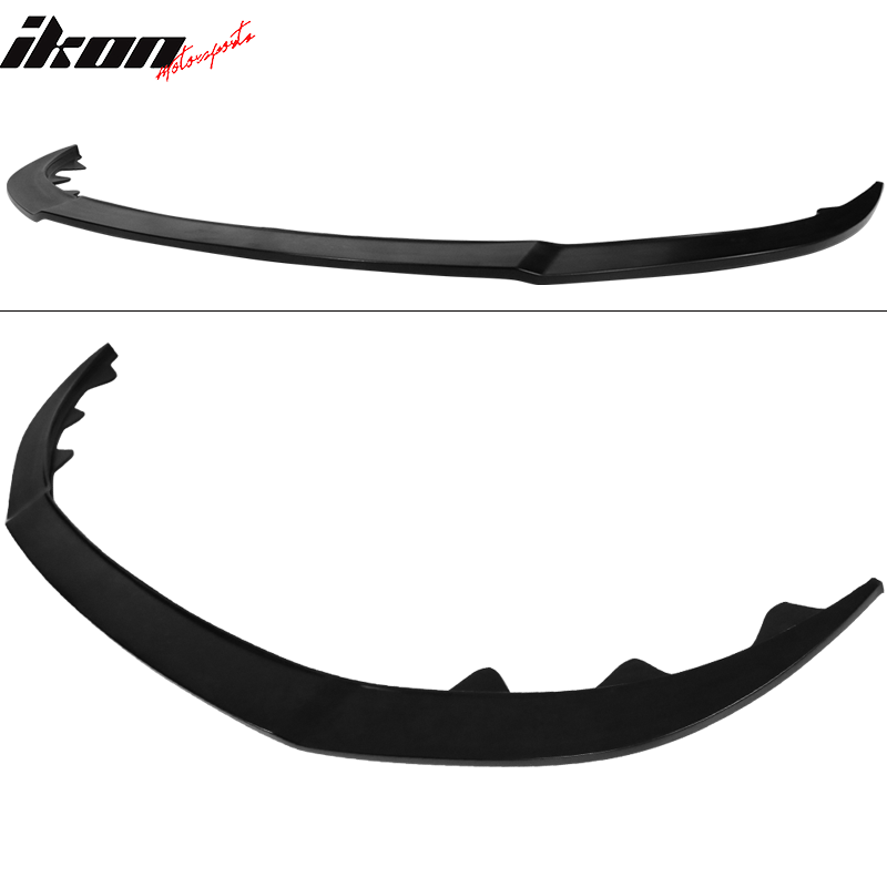 Fits 13-14 Ford Mustang GT Style Front Bumper Lip Spoiler Unpainted Black PU