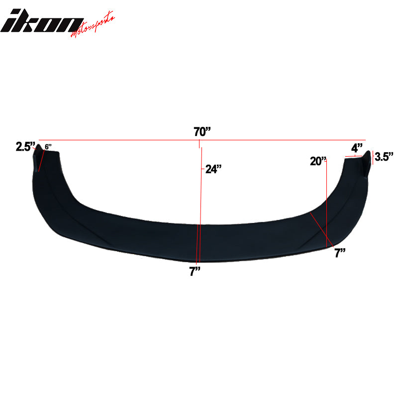 IKON Style Universal Front Bumper Lip Splitter Unpainted - PP