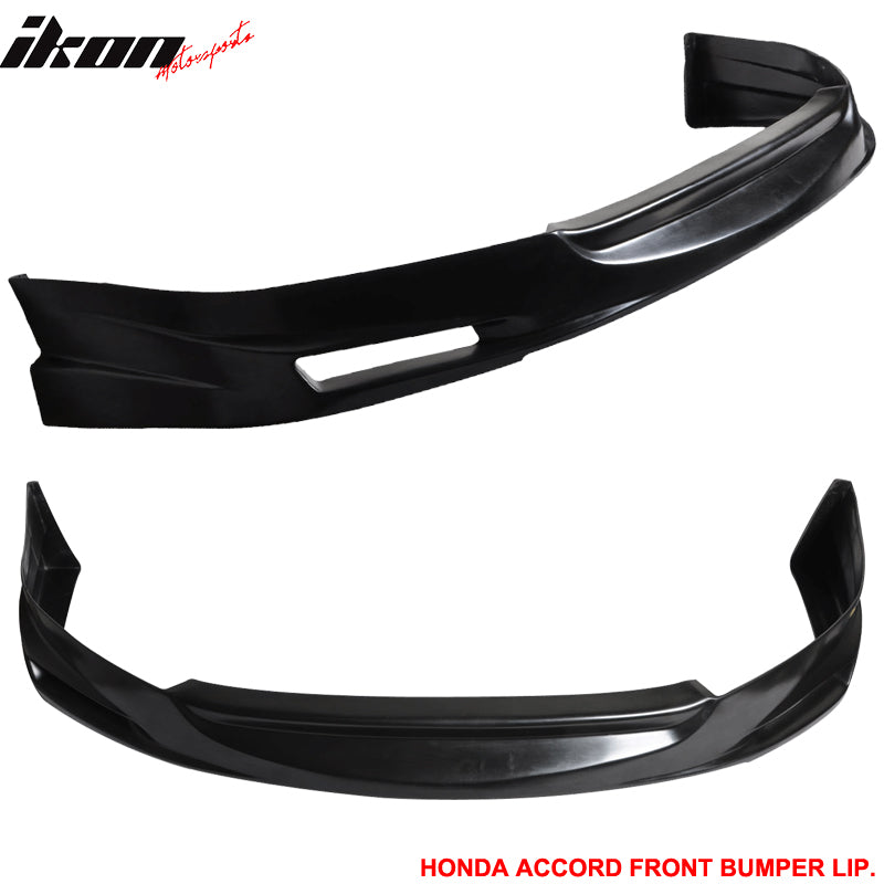 Fits 03-05 Honda Accord Sedan Mugen Style Front Bumper Lip Spoiler Unpainted PU