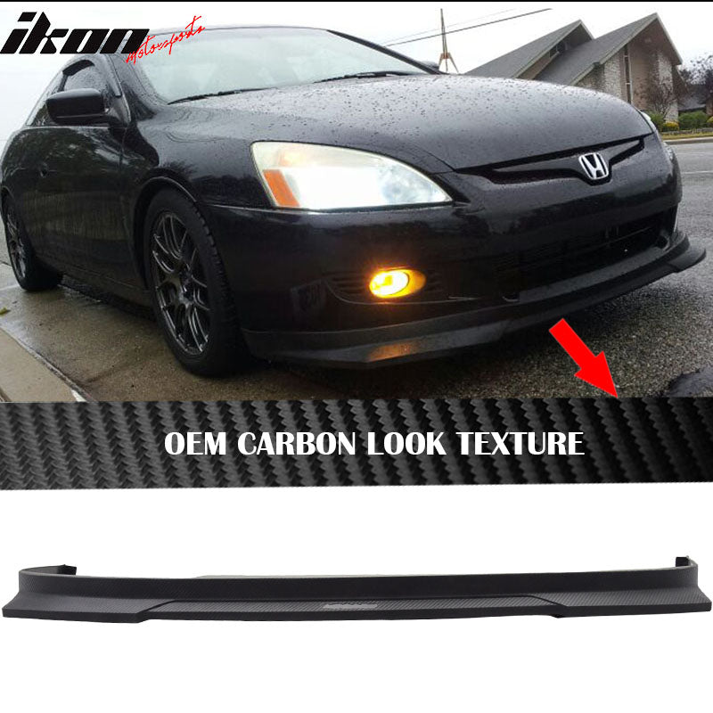 2006-2007 Honda Accord Coupe HC1 Style CF Print Front Bumper Lip