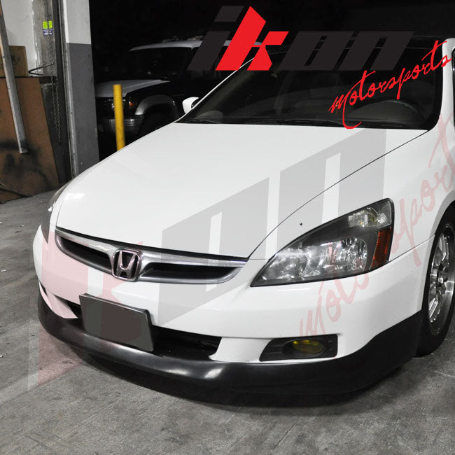 Fits 06-07 Honda Accord Sedan HFP Style Front Bumper Lip Spoiler Unpainted PU