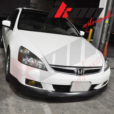 Fits 06-07 Honda Accord Sedan HFP Style Front Bumper Lip Spoiler Unpainted PU