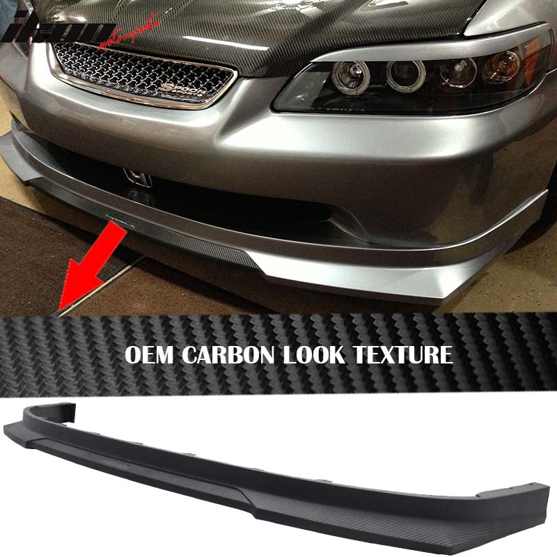 1998-2002 Honda Accord Sedan HC1 Style Carbon Texture Front Bumper Lip