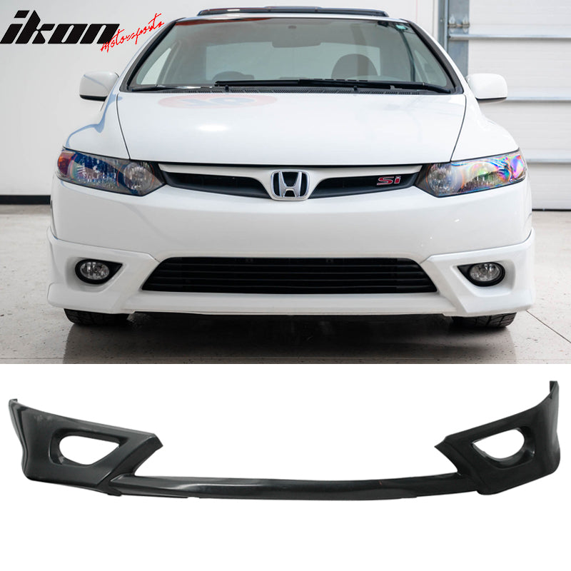 2006-2008 Honda Civic Coupe HF-P Style Unpainted Front Lip Splitter PU