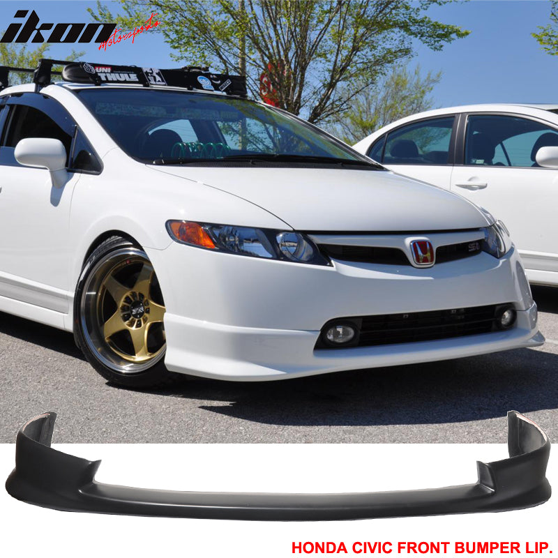 2006-2008 Honda Civic 4Doors HF-P Style Front Bumper Lip Spoiler PU