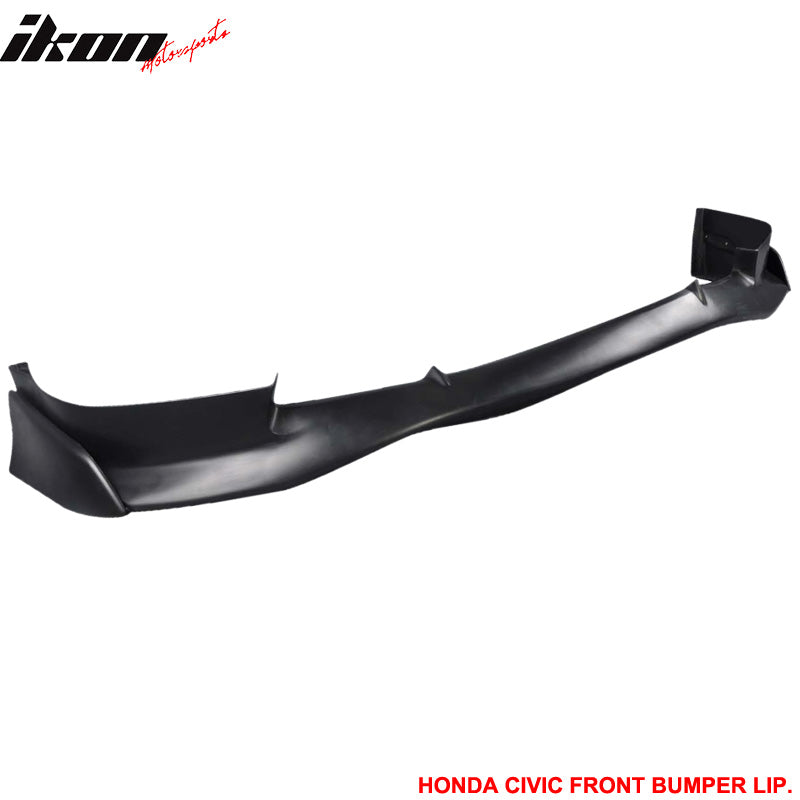 Fits 06-08 Civic 4Dr Sedan Front Bumper Lip Mugen SI Style PU