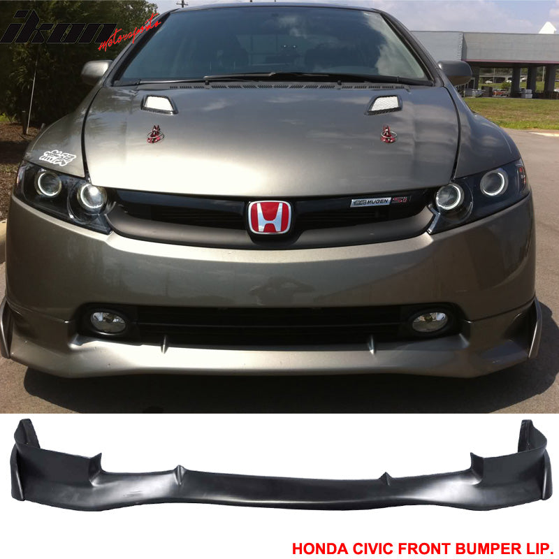 2006-2008 Honda Civic 4Dr Sedan Front Bumper Lip Mugen SI Style PU