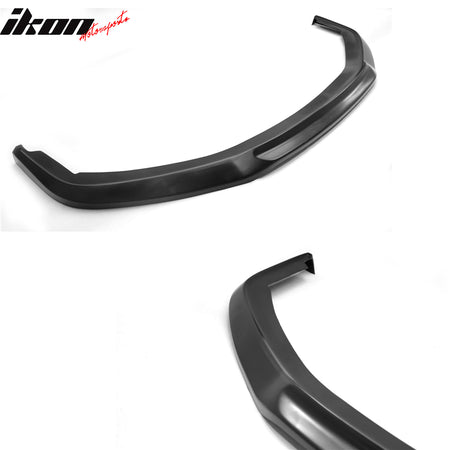 Front Bumper Lip Compatible With 2012-2013 Honda Civic, Black PU Front Lip Finisher Under Chin Spoiler Add On by IKON MOTORSPORTS