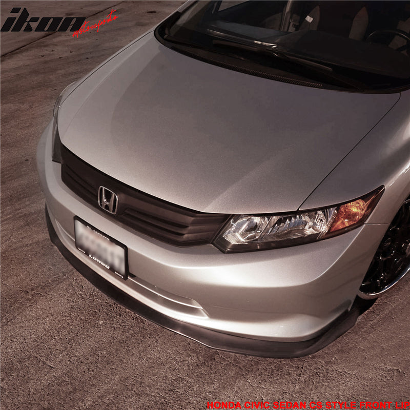 2012 Honda Civic Sedan CS2 Style Front Bumper Lip Splitter