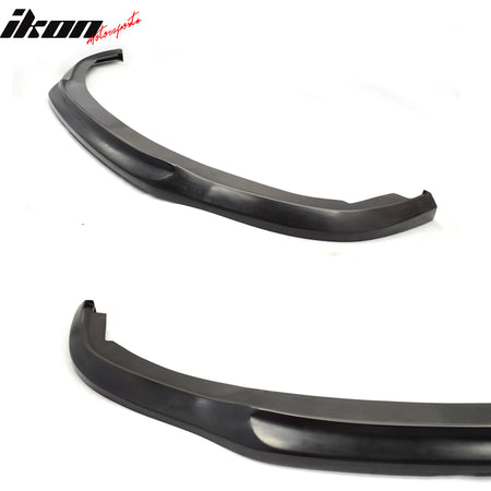 Front Bumper Lip Compatible With 2012 Honda Civic, Black PU Front Lip Finisher Under Chin Spoiler Add On by IKON MOTORSPORTS