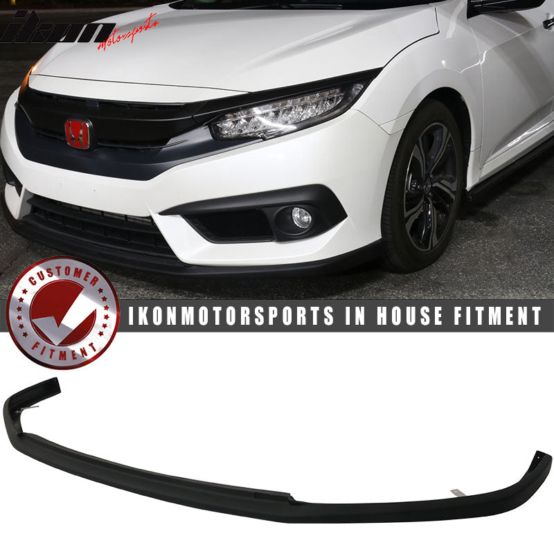 2016-2018 Honda Civic 10th Gen TCS Style Front Bumper Lip Splitter PU