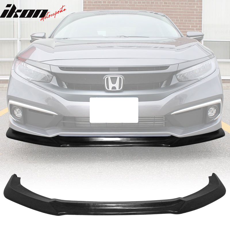 2019-2021 Honda Civic GT Style Unpainted Front Bumper Lip Spoiler PU