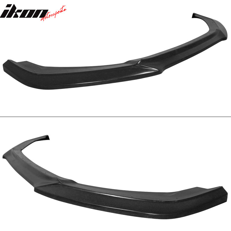 Fits 19-21 Honda Civic GT Style Front Bumper Lip Spoiler Kit Unpainted Black PU