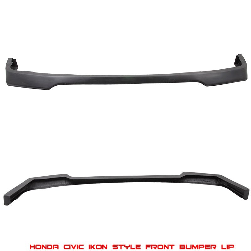 Fits 88-91 Honda Civic IKON Style Front Bumper Lip Spoiler Bodykit Unpainted PU