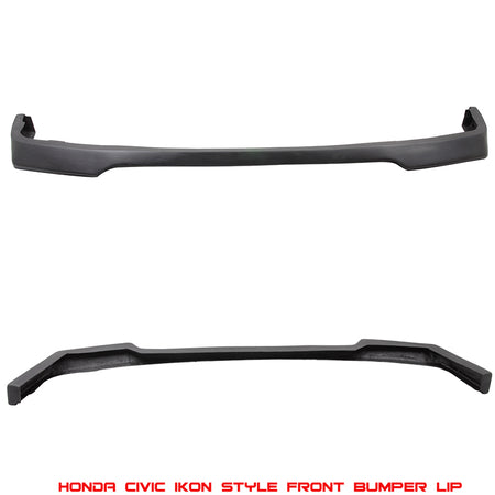 Fits 88-91 Honda Civic IKON Style Front Bumper Lip Spoiler Bodykit Unpainted PU