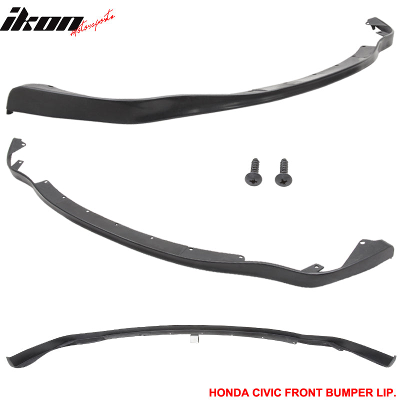 Compatible With 1992-1995 Honda Civic EG SIR Factory Style Front Bumper Lip Urethane