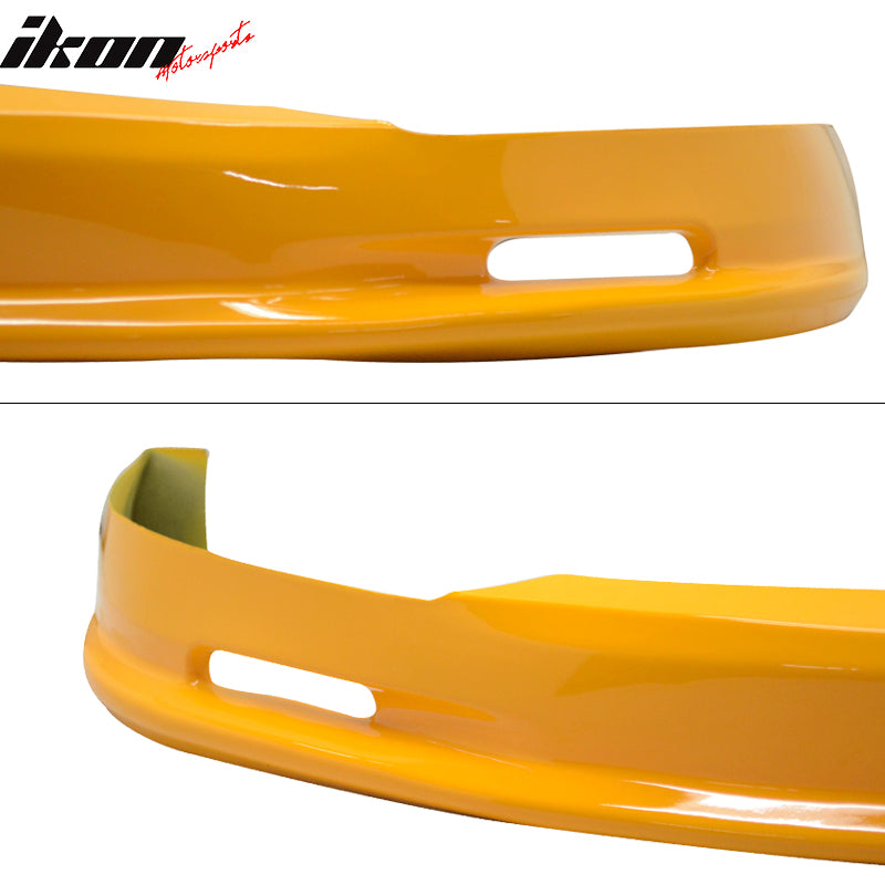 Fits 96-98 Honda Civic EK Mugen Style Front Bumper Lip Spoiler PU Painted Orange