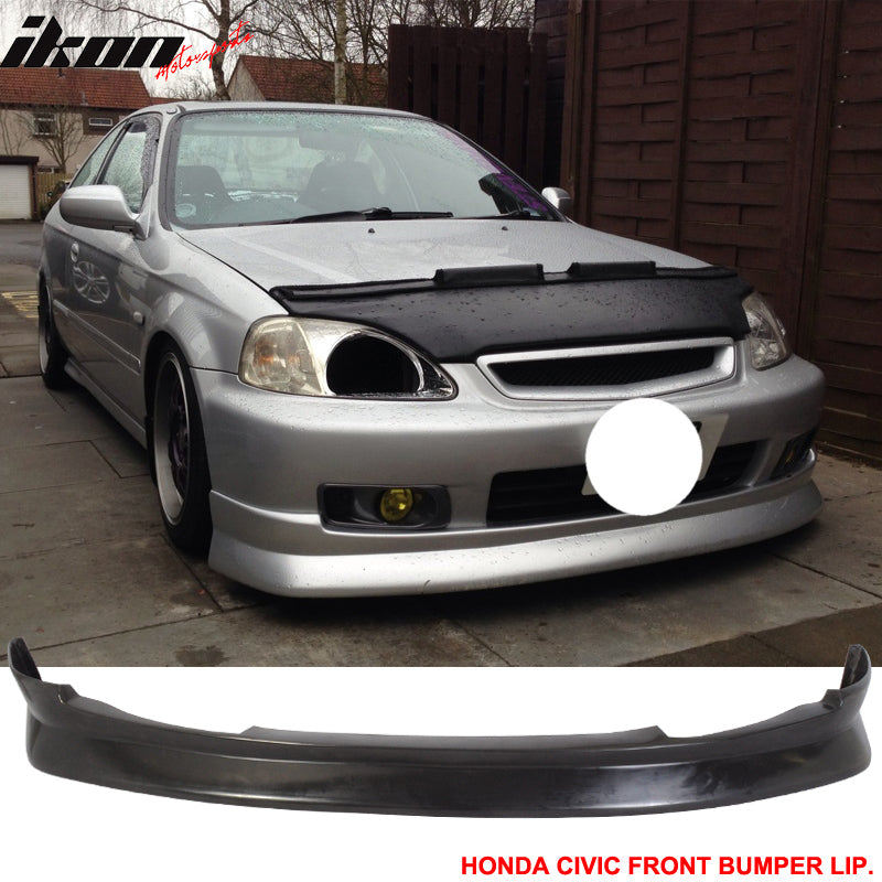 1999-2000 Honda Civic EK CS Style Unpainted Front Lip Splitter PU