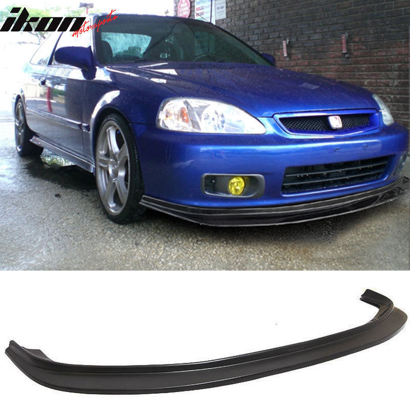 1999-2000 Honda Civic DP Style Front Bumper Lip Chin Spoiler PU