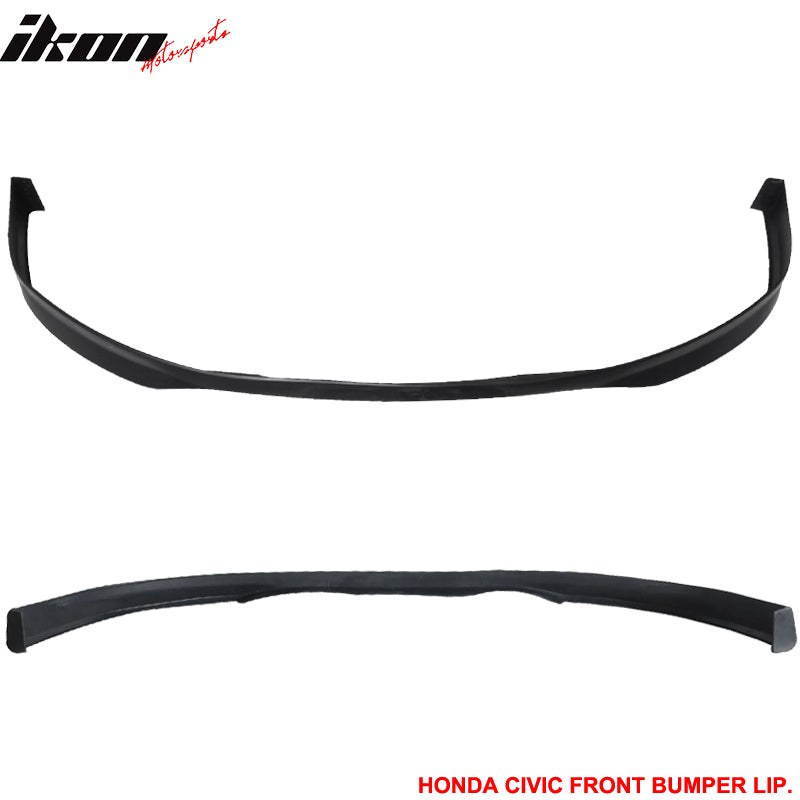 Fits 99-00 Civic 3Dr T-R PP Front Bumper Lip +2PC Rear Bumper Lip Valance Spats