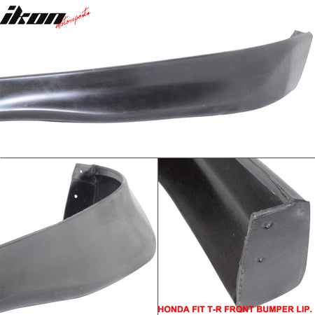 T-R Style Front Bumper Lip Spoiler For 07-08 Honda Fit Hatchback 4Dr PU