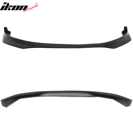 Front Bumper Lip Compatible With 2007-2008 Honda Fit, EVO Style Black PU Front Lip Finisher Under Chin Spoiler Add On by IKON MOTORSPORTS