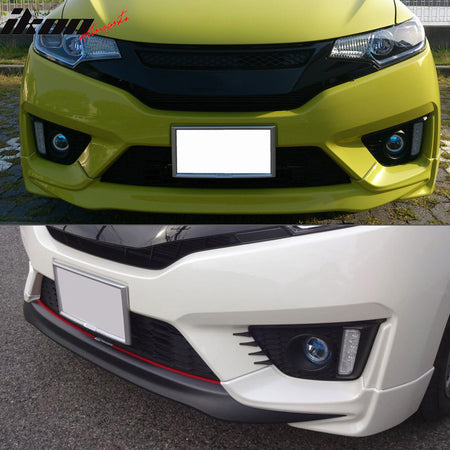 Fits 15-16 Honda Fit JAZZ GK5 5Dr HB Hatchback Mugen JDM Front Bumper Lip - PP