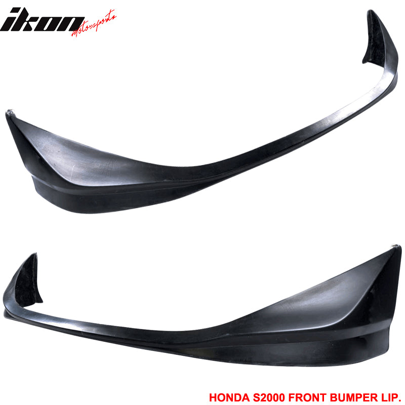 Fits 04-09 Honda S2000 AP2 CR Style Front Bumper Lip Bottom Guard Unpainted PU