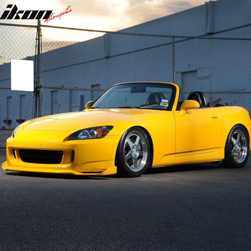 Front Bumper Lip Compatible With 2004-2009 Honda S2000, AP2 JDM Black Urethane Spoiler by IKON MOTORSPORTS 2005 2006 2007 2008