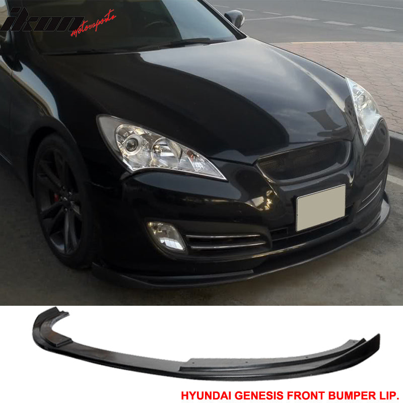 Compatible With 2010-2012 Hyundai Genesis Coupe Sport Front + Rear Bumper Lip Urethane