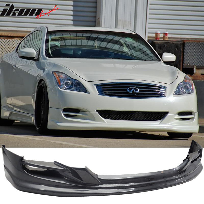 2008-2014 Infiniti G37 2Dr Coupe & Q60 TS Style Front Bumper Lip PU