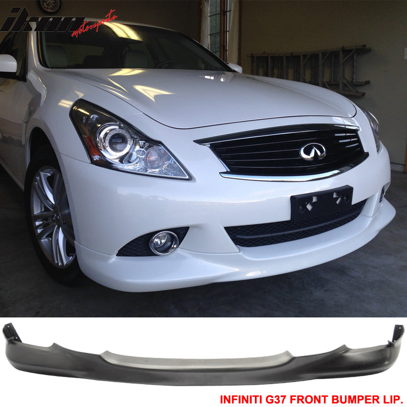 Fits 10-13 Infiniti G37 Sedan 4Dr OE Style Front Bumper Lip  PU