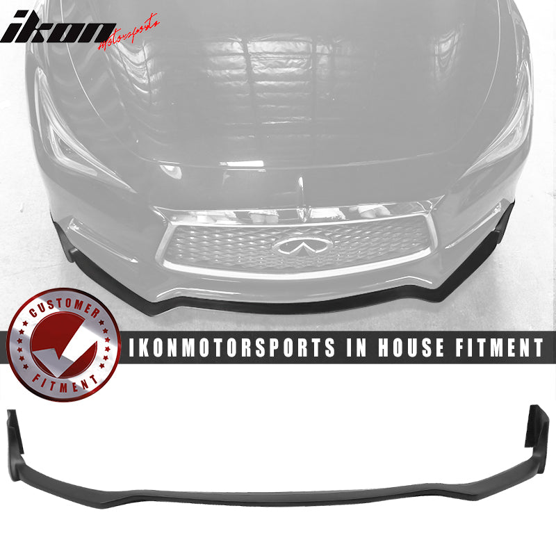 2017-2020 Infiniti Q60 Coupe S Style Front Bumper Lip - PU