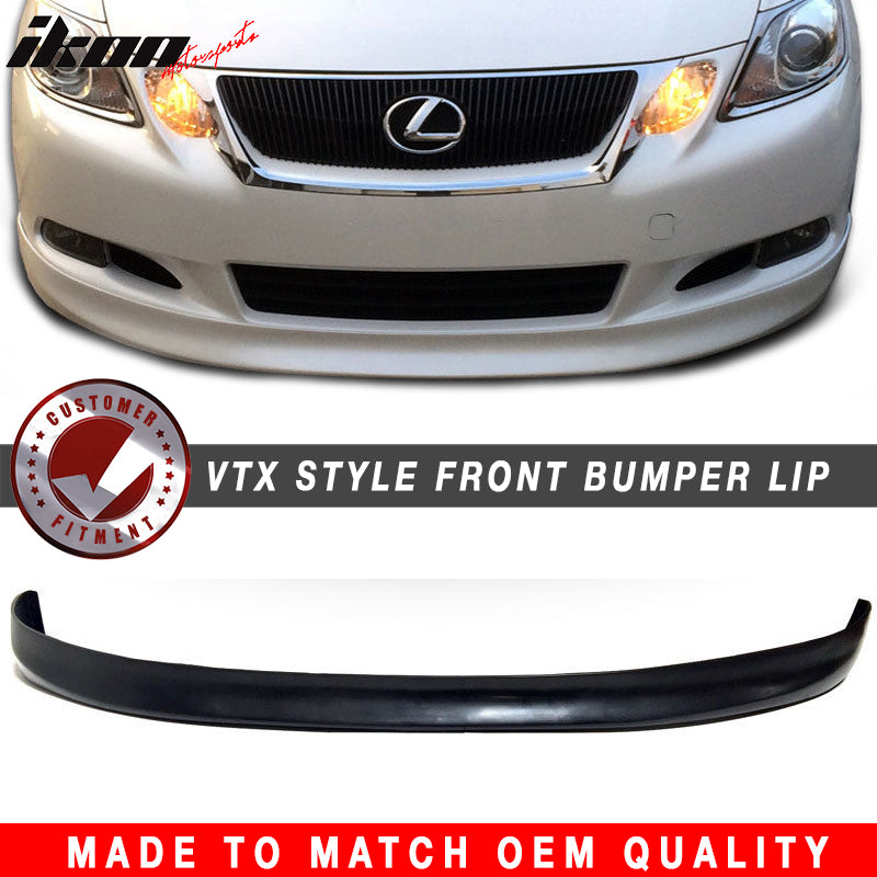 2008-2011 Lexus GS460 GS350 4Dr Sedan VTX Style Front Bumper Lip