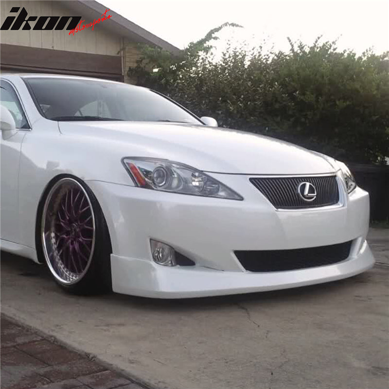 Fits 09-10 Lexus IS250 IS350 Sedan V Style Front Bumper Lip Spoiler PU